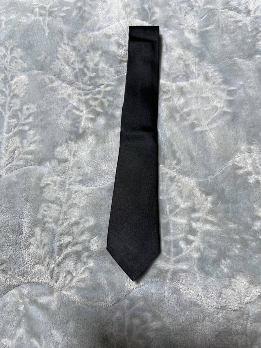 【美品】【送料最安360円】 NUMBER NINE ナンバーナイン NECKTIE ネクタイ BLACK ブラック 黒色 即決早い者勝ち拍卖