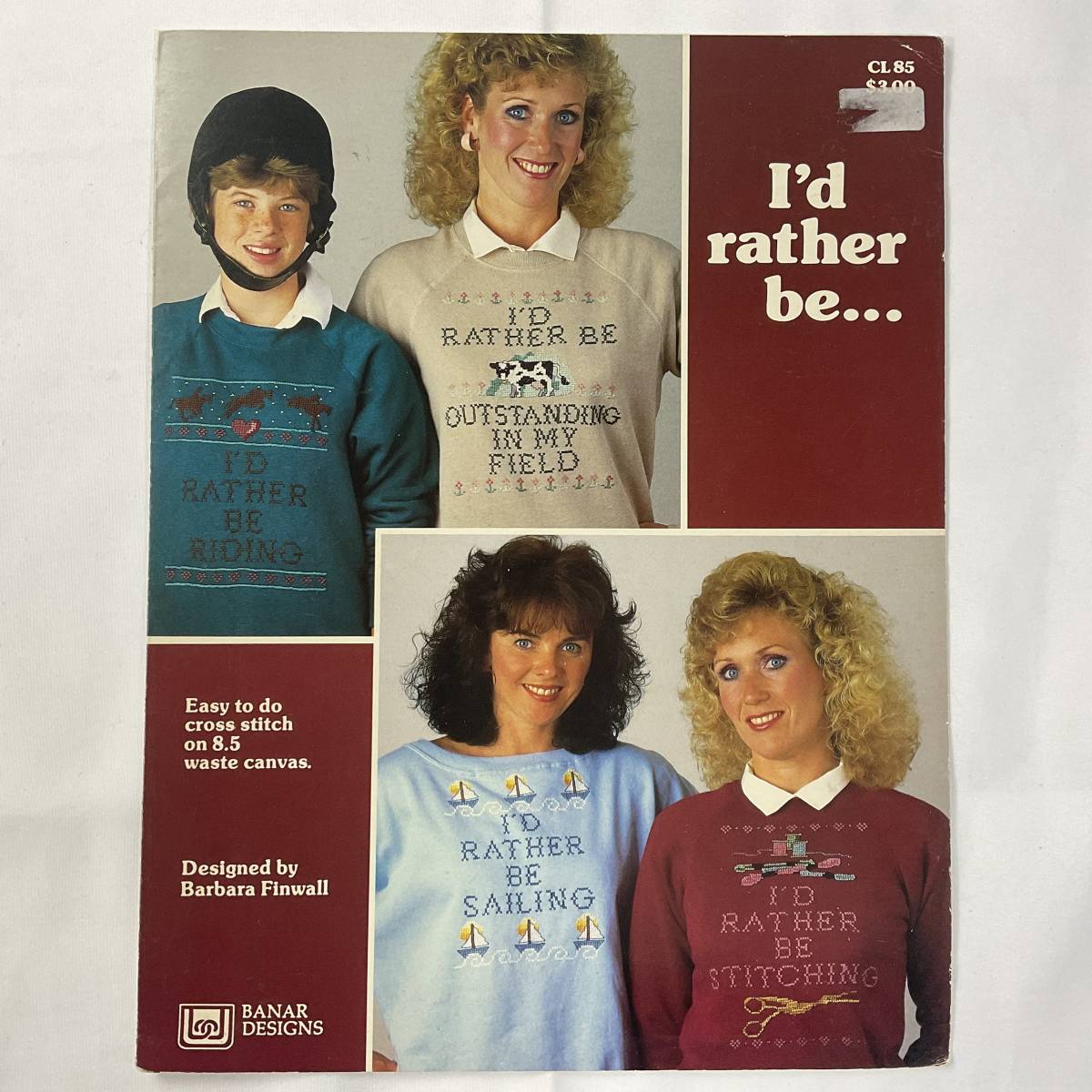 ★手芸本■送料無料■刺繍 クロスステッチ 図案 チャート わたしはなりたい やりたい トレーナーに刺しゅう■ARTBOOK_OUTLET■K3-072拍卖