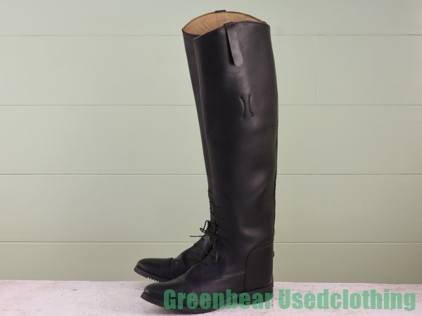 U136◆ビンテージ ジョッキーブーツ 黒 ブラック レディース 7 24cm 拍卖