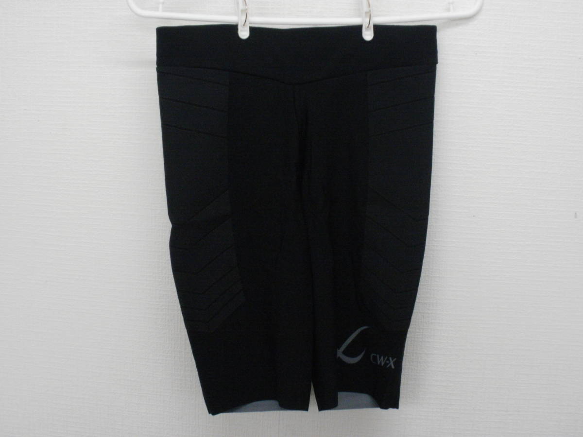87-00368 【アウトレット品】ワコール/CW-X スポーツインナー(ハーフ丈) メンズ Sサイズ 黒拍卖