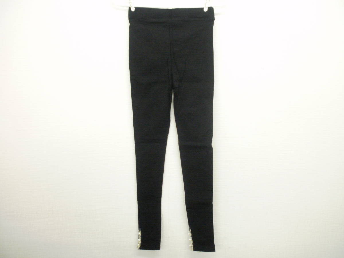 88-00638 送料無料 【アウトレット品】 B.N.1 SELECT ストレッチパンツ 裾に刺繍あり。 Mサイズ ブラック拍卖