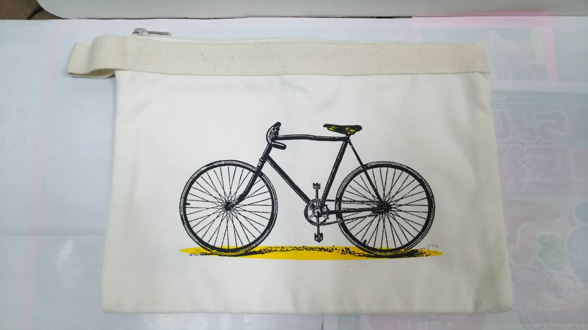 自転車柄 ポーチ 未使用品拍卖