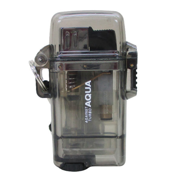 ターボライター アクア AQUA 注入式 風、水に強い 2年保証 ツインライト ブラックx1本拍卖