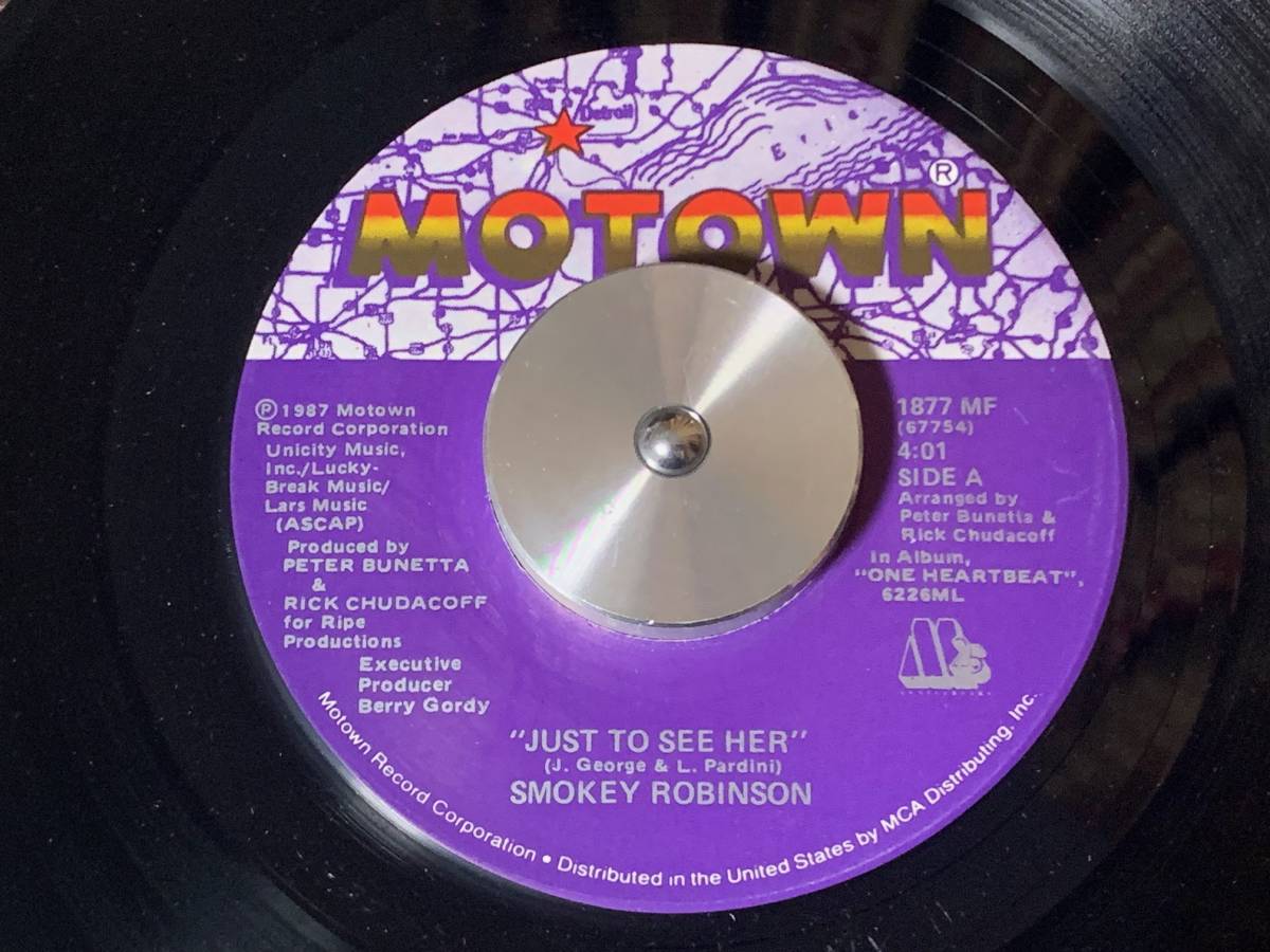 SMOKEY ROBINSON ♪JUST TO SEE HER 7インチ 45拍卖