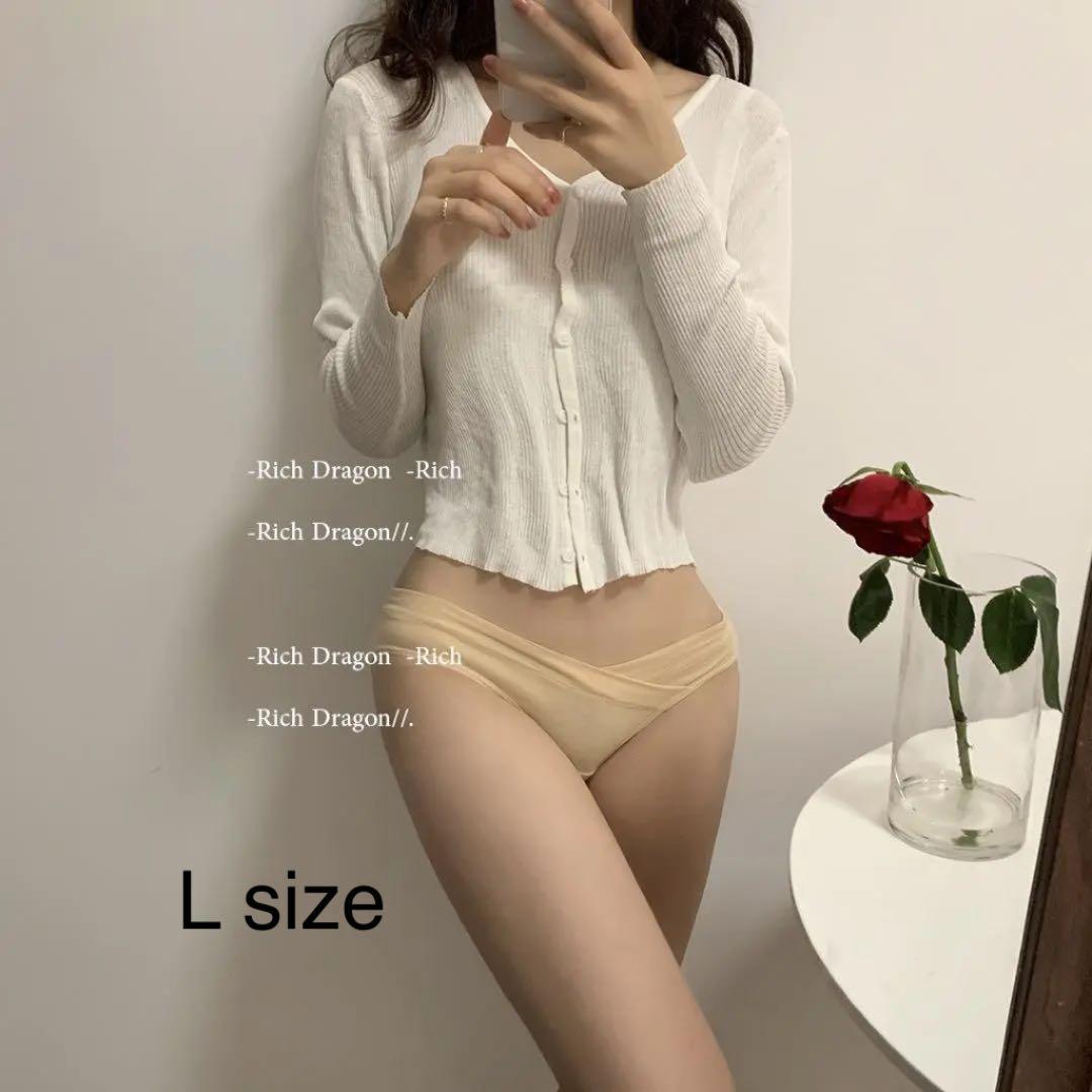 J-56.set割▲200円〜 コットンショーツ レディース ベージュ L拍卖