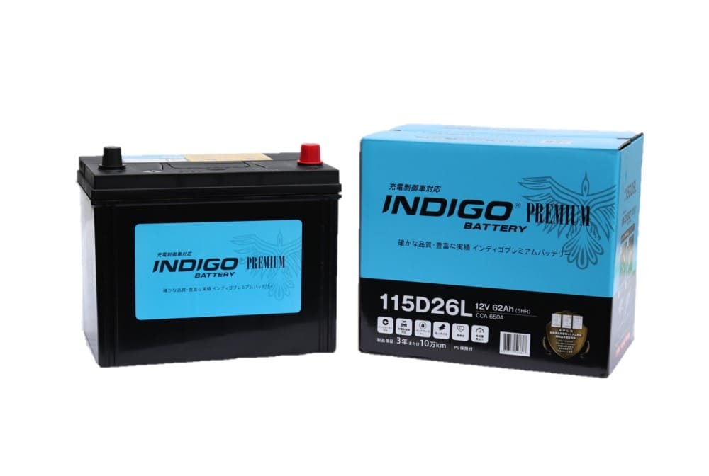 【インディゴバッテリー】115D26L ハイラックスサーフ ('98~09) CBA-TRN215W 互換:115D26L,110D26L 充電制御車対応 新品 即納 保証付拍卖