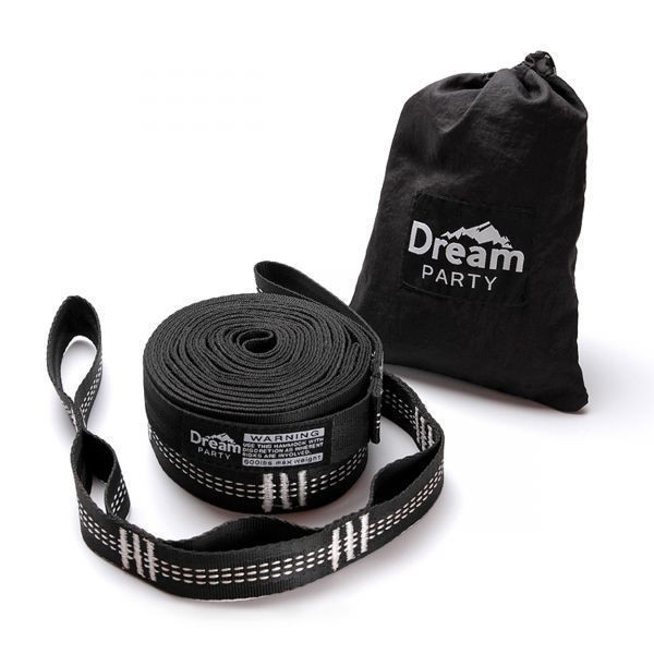 【プロ登山家推奨】ハンギングチェーン ハンモック ベルト 2本セット フック (長さ370cm 耐荷重量680kg) 収納バッグ キャンプ ロープ D201拍卖