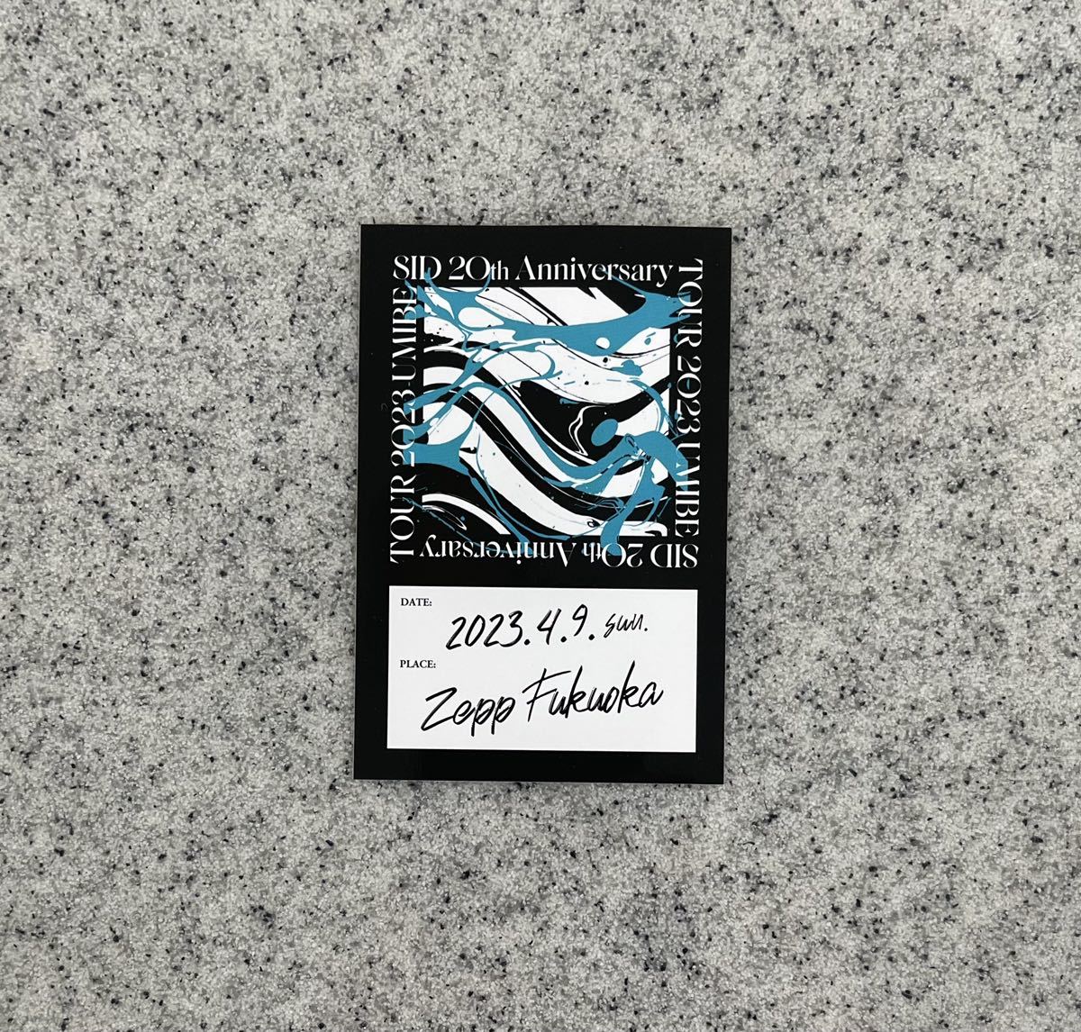 即決! SID 20th Anniversary TOUR 2023 “窓辺” ☆ 会場限定 非売品 レプリカバックステージパスステッカー 福岡Ver. / シド拍卖