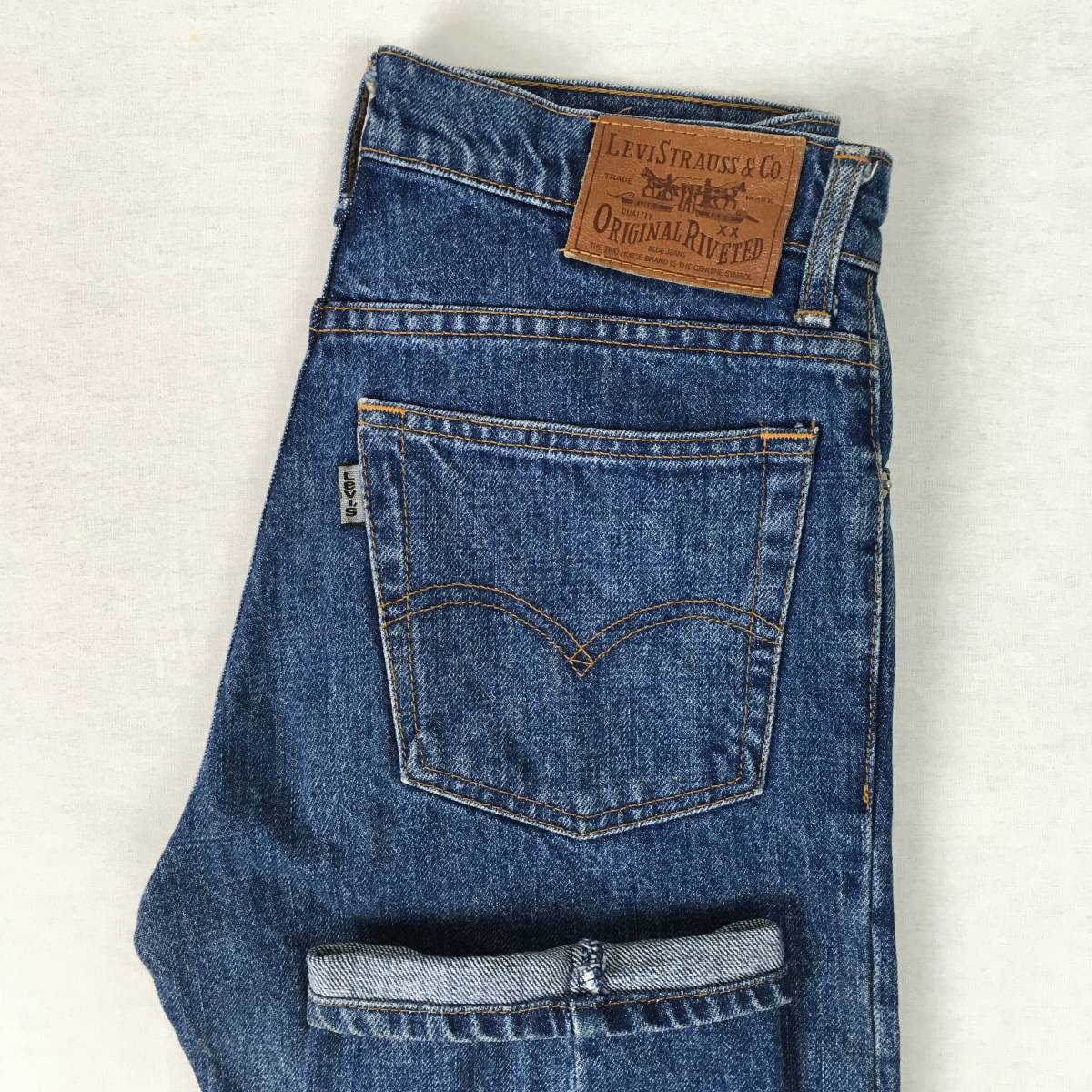 【90s】Levi's リーバイス 540-0232 91年 日本製 テーパード デニム パンツ ジーンズ W29 ジップフライ シルバータブ 革パッチ拍卖