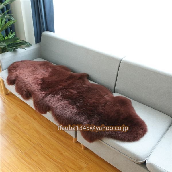 【ケーリーフショップ】高級贅沢 メリノ種羊 天然ムートン100% ラグマット2P/70*200 ムートンラグ ムートンフリース ファー マット拍卖