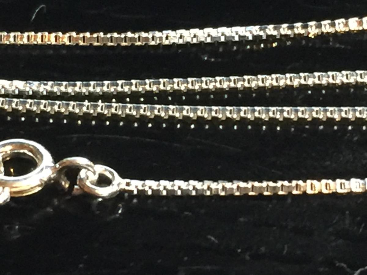 ☆送料無料 SV925 / 刻印有 ベネチアンチェーン55cm 0.9ミリ幅 (B90-55) 拍卖
