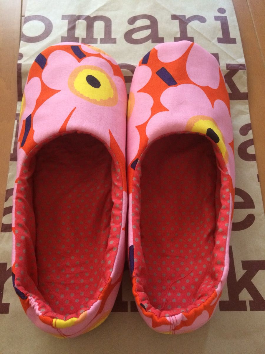 ★ハンドメイド★マリメッコ生地★ルームシューズ♪拍卖