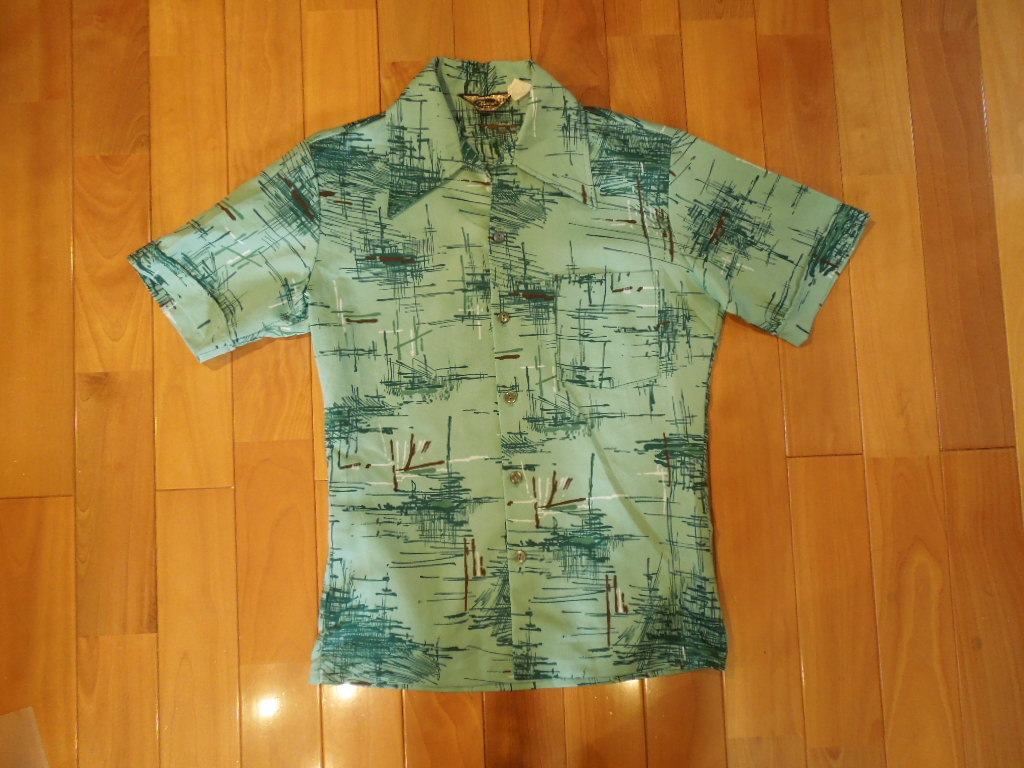 TRUMPH トランプ 70'sヴィンテージ ポリシャツ アロハシャツ S~Mサイズ拍卖