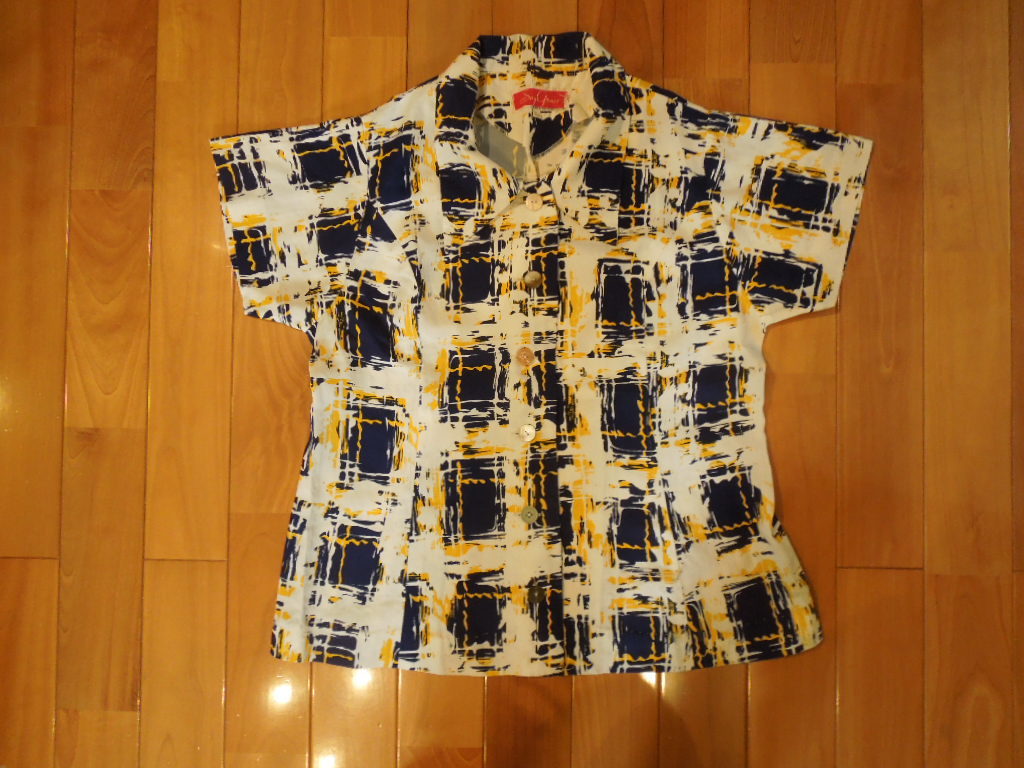 SayGrace 70'sヴィンテージ ポリエステルシャツ レディースシャツ Mサイズ拍卖