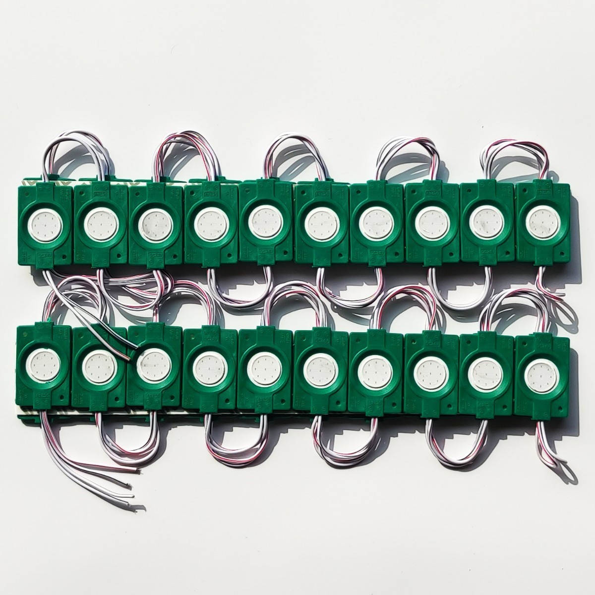 シャーシマーカー ラウンド 20コマ × 2セット 40個 緑 24V LED拍卖