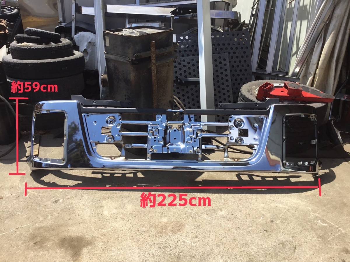 テンギカ 純正 メッキ フロント バンパー F 230407 即日発送可 ヤフオク イスズ 250×69×30拍卖