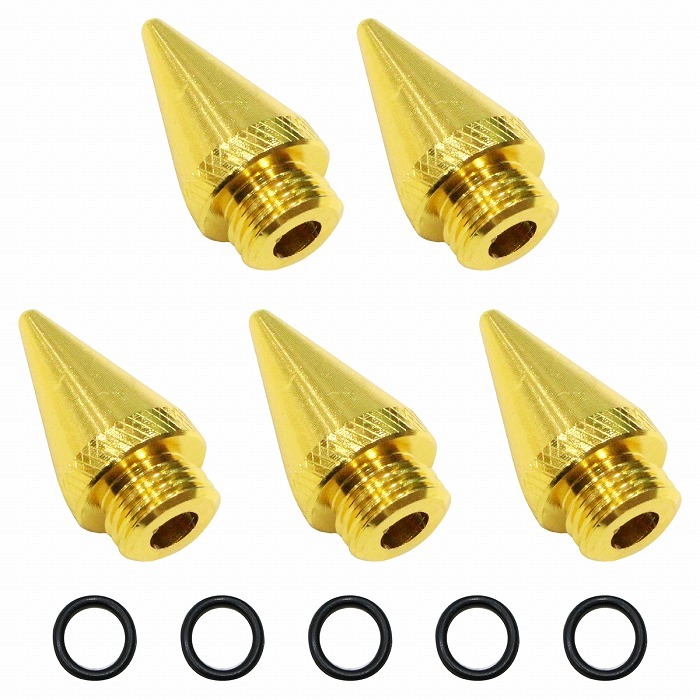 【M14×P1.5】USDM JDM スパイク ナット用 ヘッド スタッズ とんがり ゴールド レーシングナット アルミ ホイールナット ドレスアップ拍卖