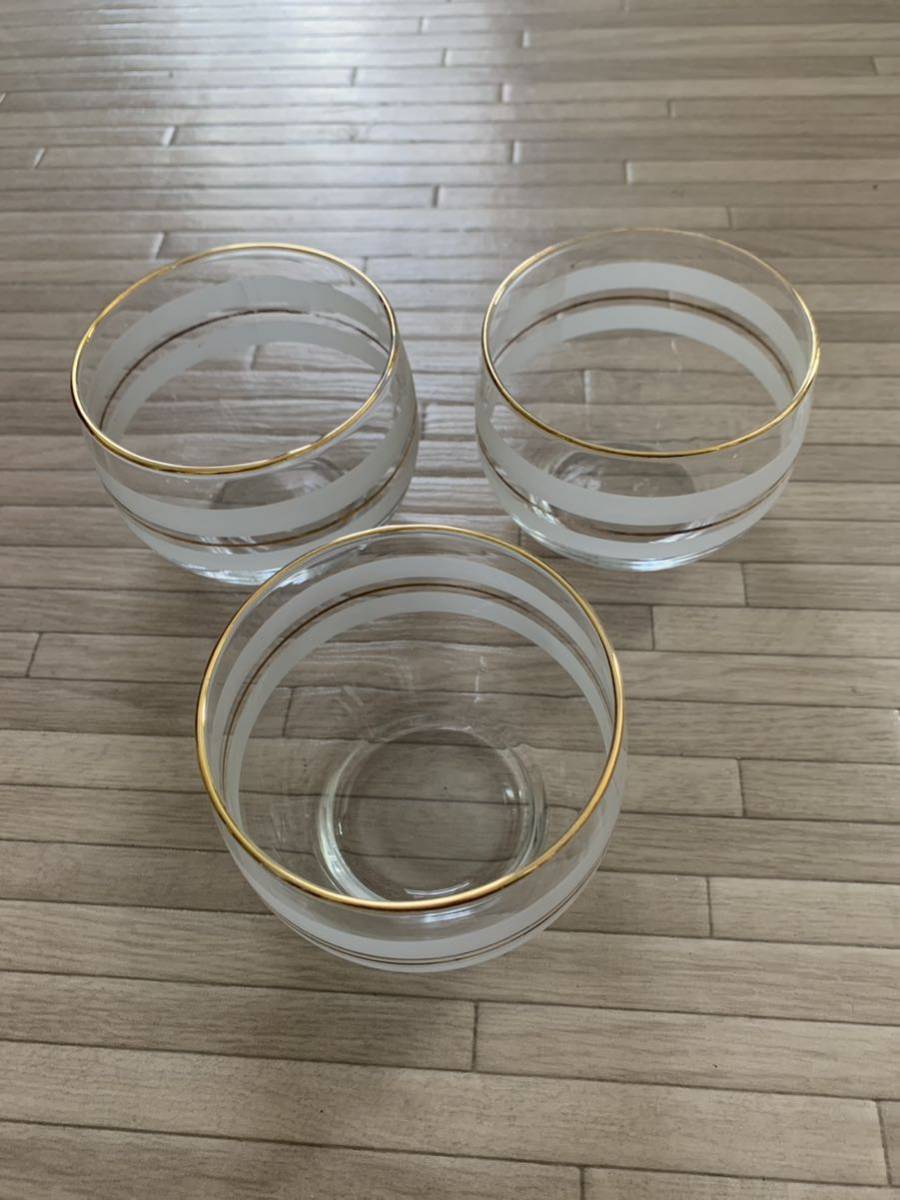 アデリア 昭和レトロ グラス 3個セット拍卖