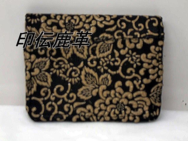 限定一点品 送料無料 242-14印伝鹿革の小銭入れ拍卖