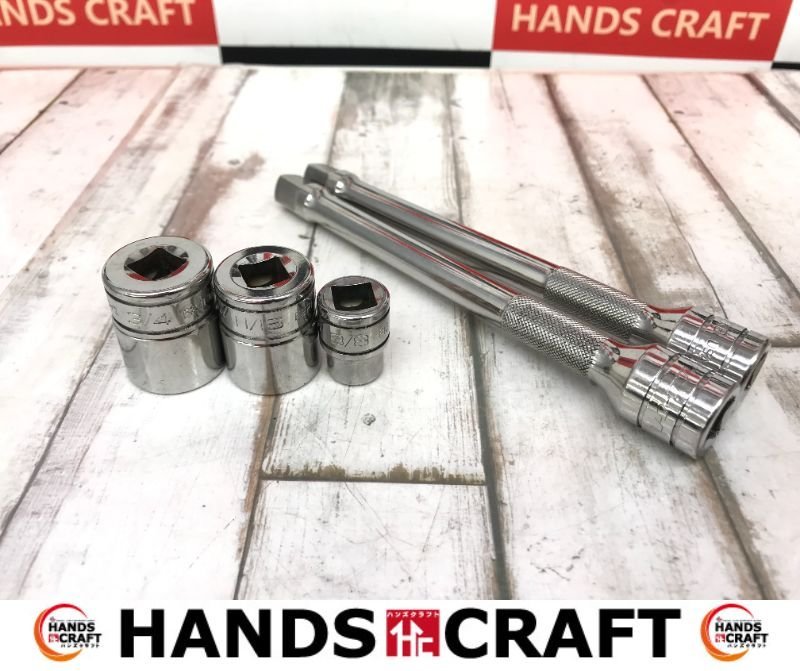 ★レターパック送料込み★スナップオン 中古 12角ソケット×3 エクステンションバー×2 3/8 セット Snap-on【ハンズクラフトうるま店拍卖