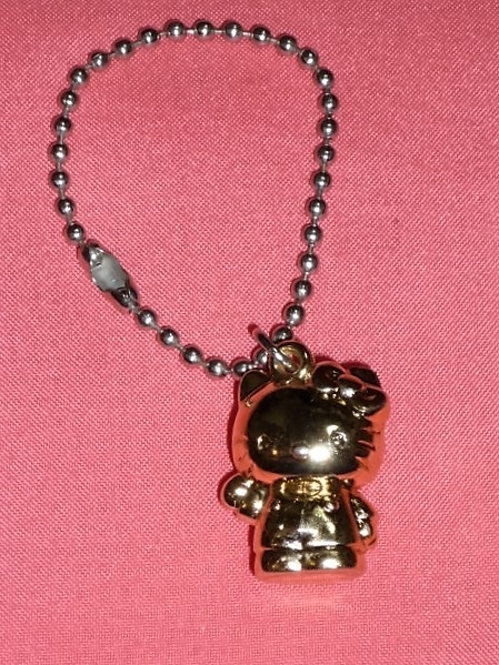 激レア!カワイイ♪ サンリオ ハローキティ マスコットキーチェーン (金色)拍卖