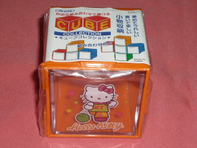 激レア!カワイイ♪ 2004年 サンリオ ハローキティ キューブコレクション 引き出しケース 小物入れ⑤ボーリング拍卖