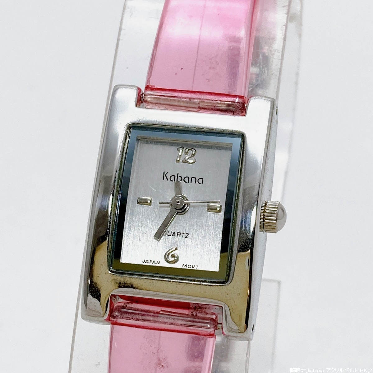 【未使用 / 即決 即購入可 / 送料230円】 軽い ピンク ファッションウォッチ 日本製ムーブメント KABANA レディース腕時計 30407-7拍卖