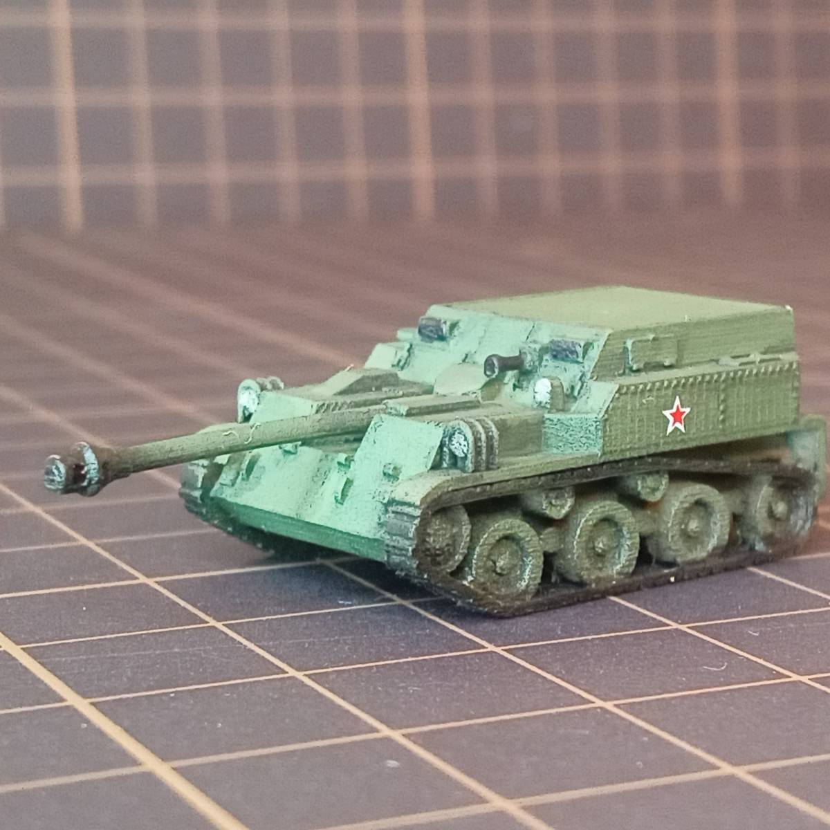 ●完成品1/144 ASU-57空挺戦車,”小型軽量!レア戦車!”,ソ連,ロシア,戦後,冷戦時代,自作ver拍卖
