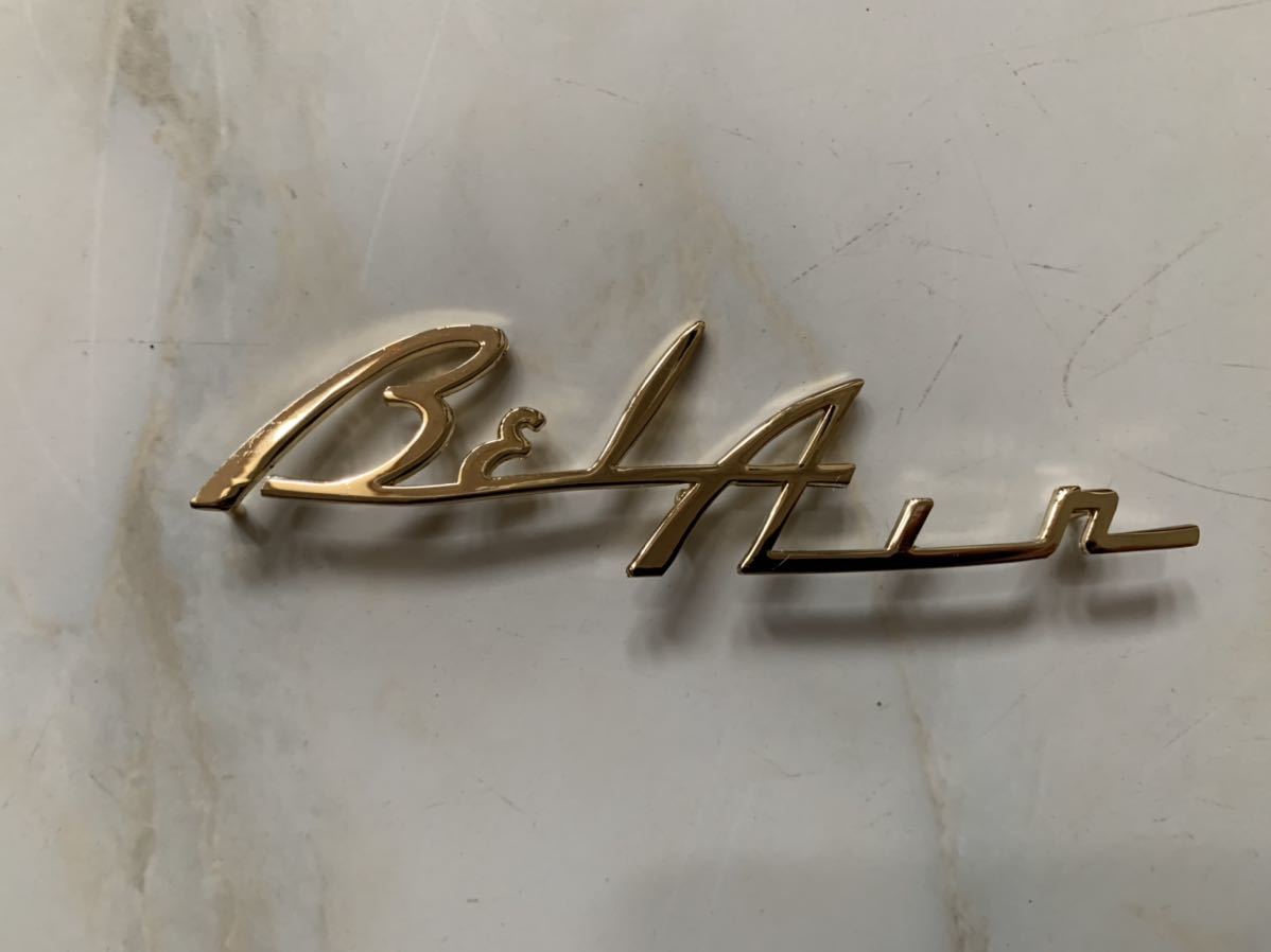 55-56シボレーベルエアダッシュエンブレム新品。ダッシュスクリプト スピーカーエンブレム ローライダー ハイドロ拍卖