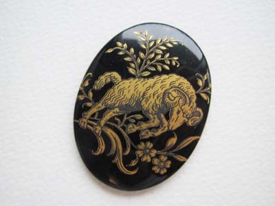 vintage ポーセリアンカメオ 星座シリーズ 牡羊座拍卖