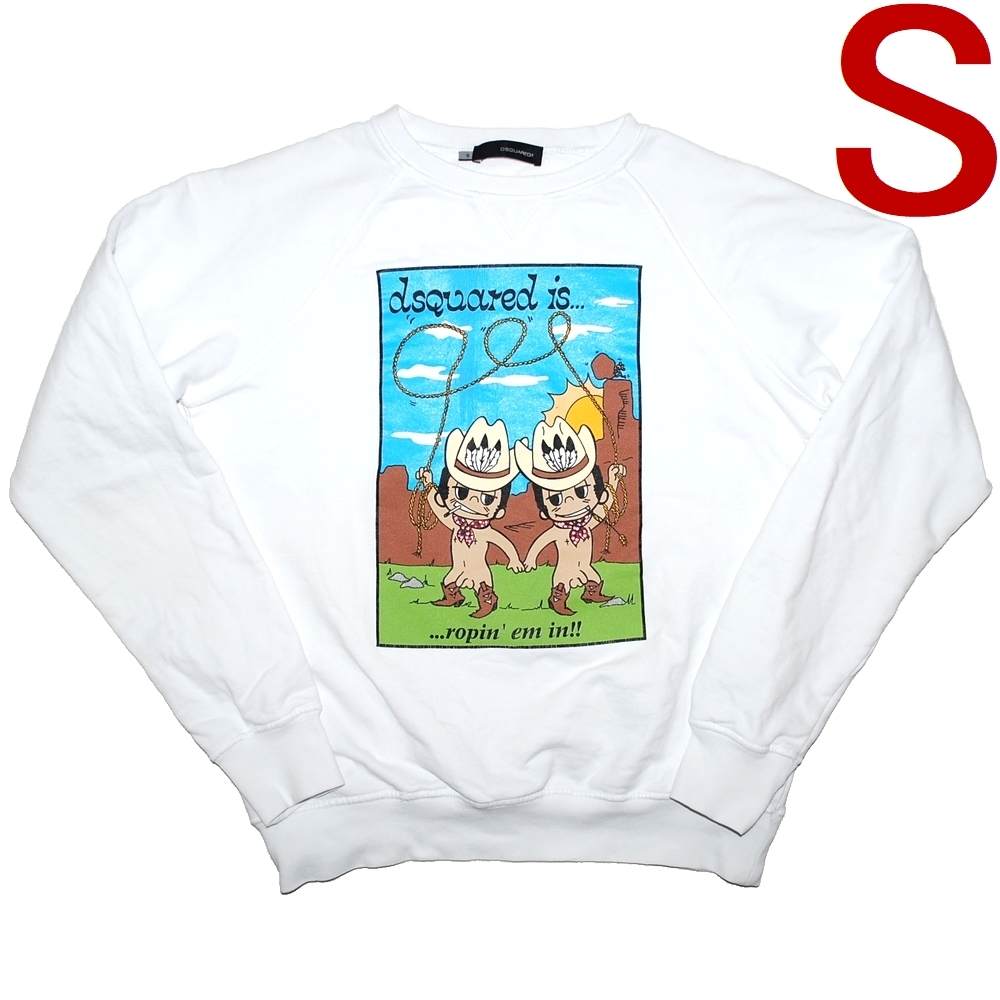★2004SS★ディースクエアード★双子★ツイン★トレーナー★スエット★スウェット★DSQUARED2★71GA072★ホワイト 白★S XS M 42 44 46 48拍卖