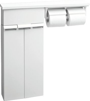 ログハウスなどに 壁付収納棚 二連紙巻器付 安心ブランドLIXI L(リクシル)製 拍卖