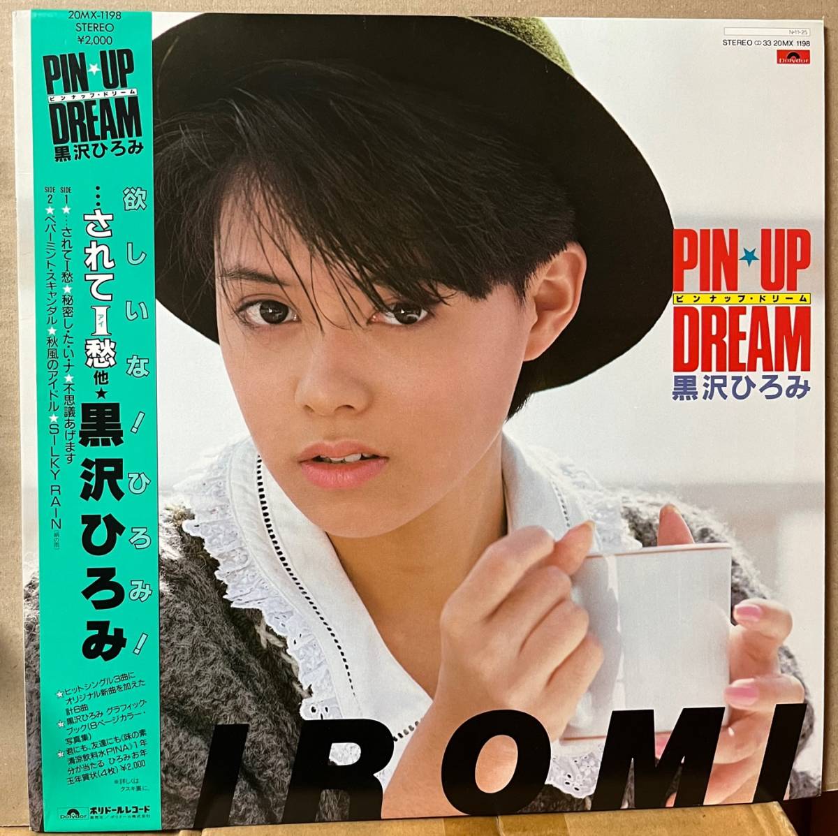 黒沢ひろみ ピンナップ・ドリーム LP 帯付 貴重 直筆サイン色紙付 ポストカード付 20MX1198 松尾清憲 林哲司 白井良明拍卖