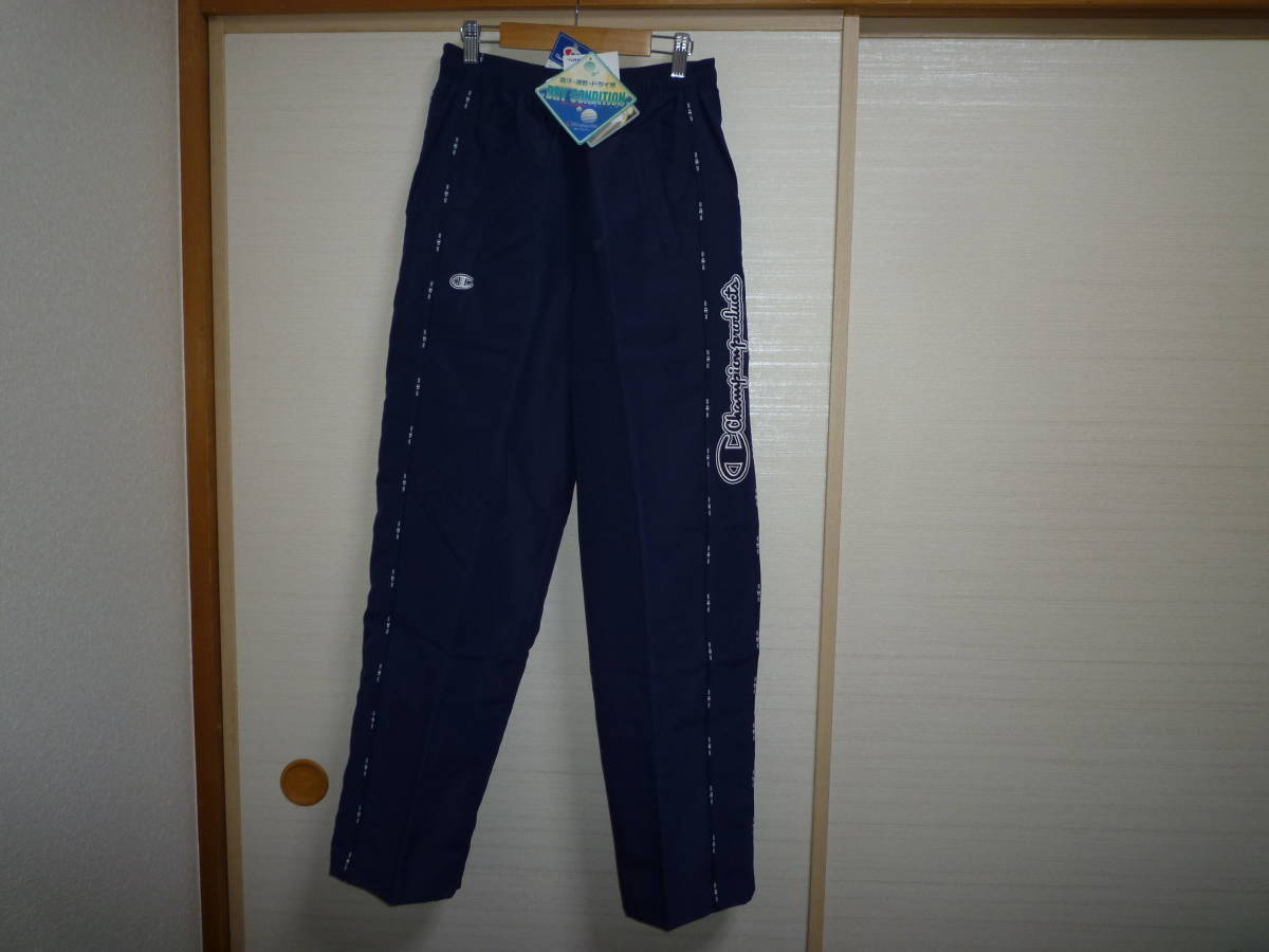 チャンピオン クロスジャージパンツ 紺 Lサイズ拍卖