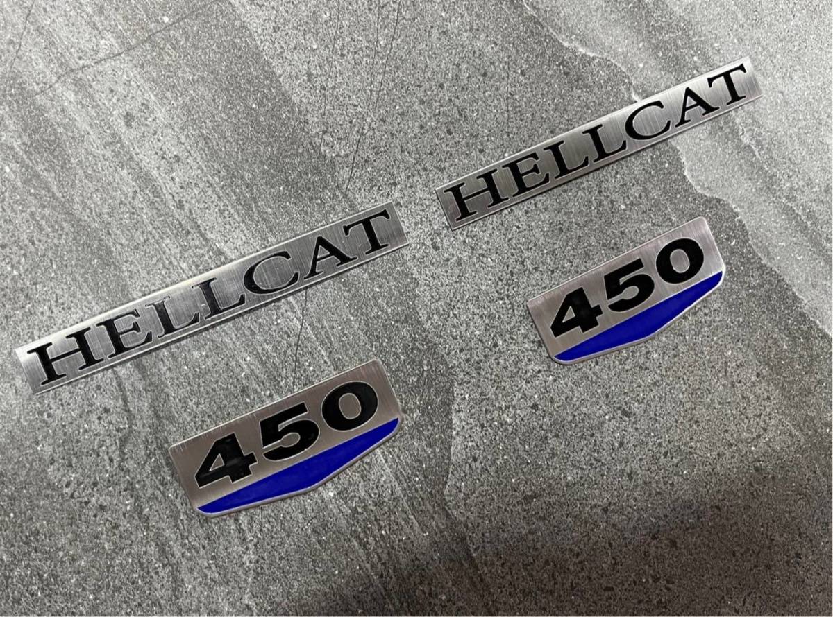 N 旧P HONDA CB450 サイドカバーエムブレム HELLCAT 左右セット CB450 K1 青拍卖