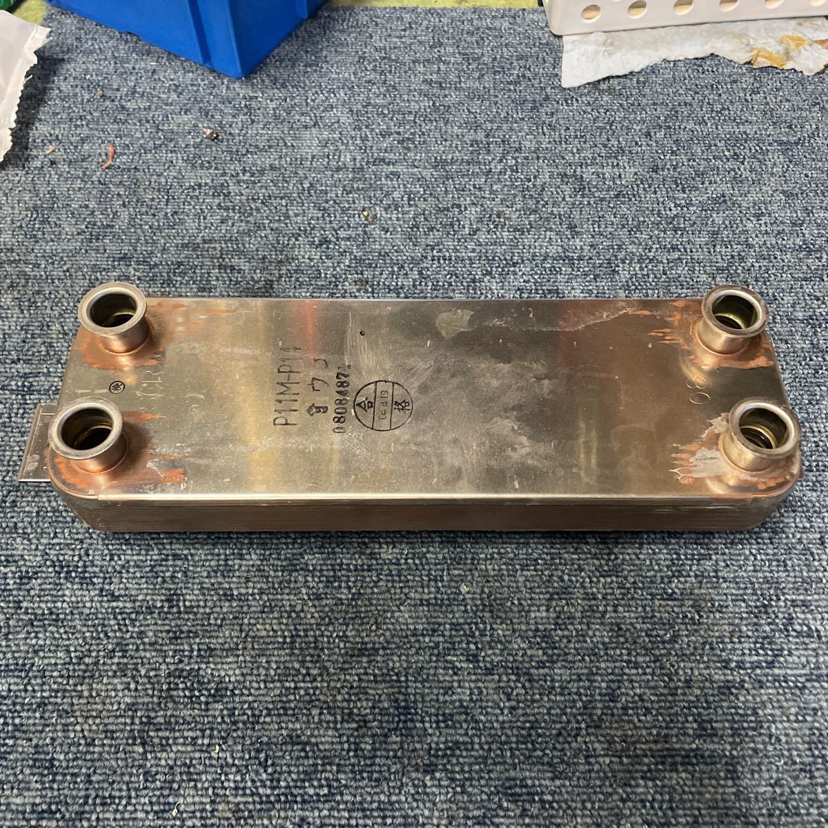 ジャンク ナショナル ヒートポンプ給湯機 HE-K46AQ 熱交換器 動作不明 エコキュート中古部品拍卖