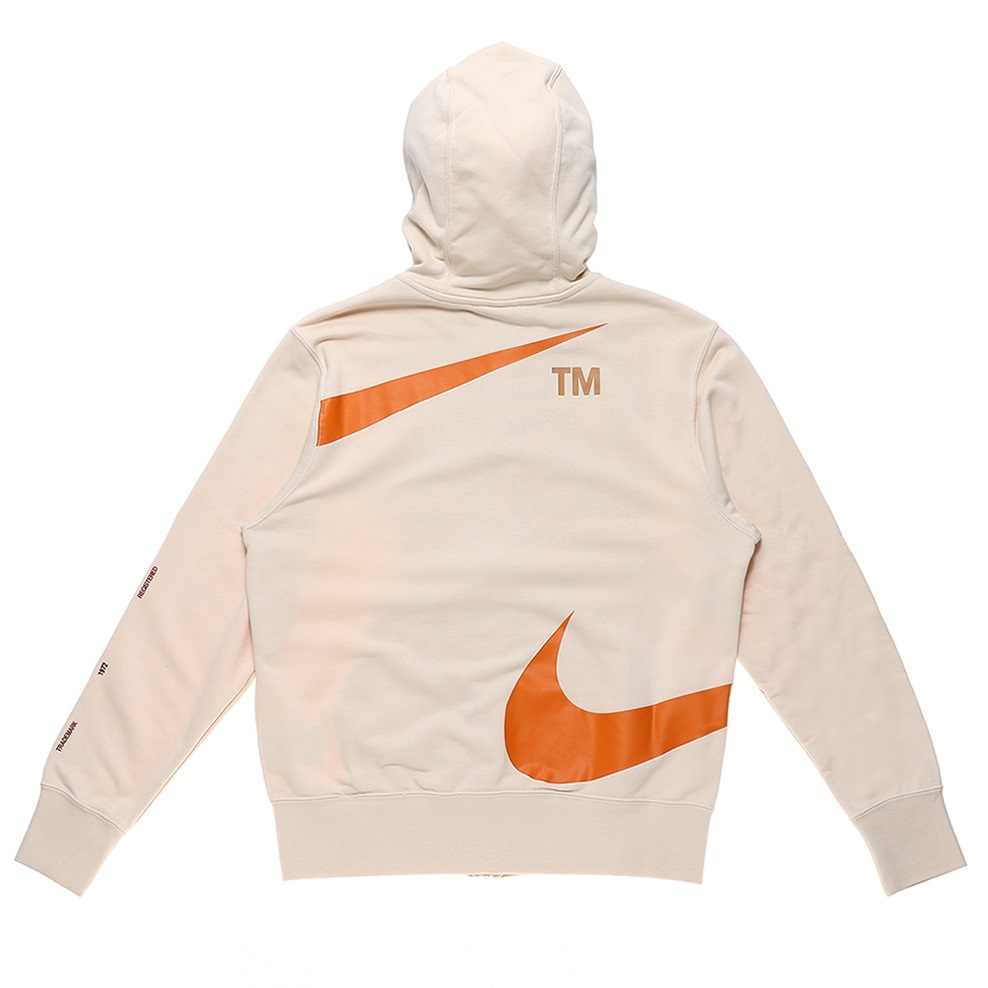 ■NIKE NSW SWOOSH FZ FT HOODIE ベージュ/オレンジ 新品 Mサイズ ナイキ スウッシュ フルジップ フレンチテリー フーディー DD6088-219拍卖