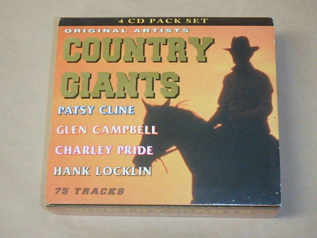 COUNTRY GIANTS 4CD PACK / PATSY CLINE,GLEN CAMPBELL,他 / EEC盤 CD拍卖