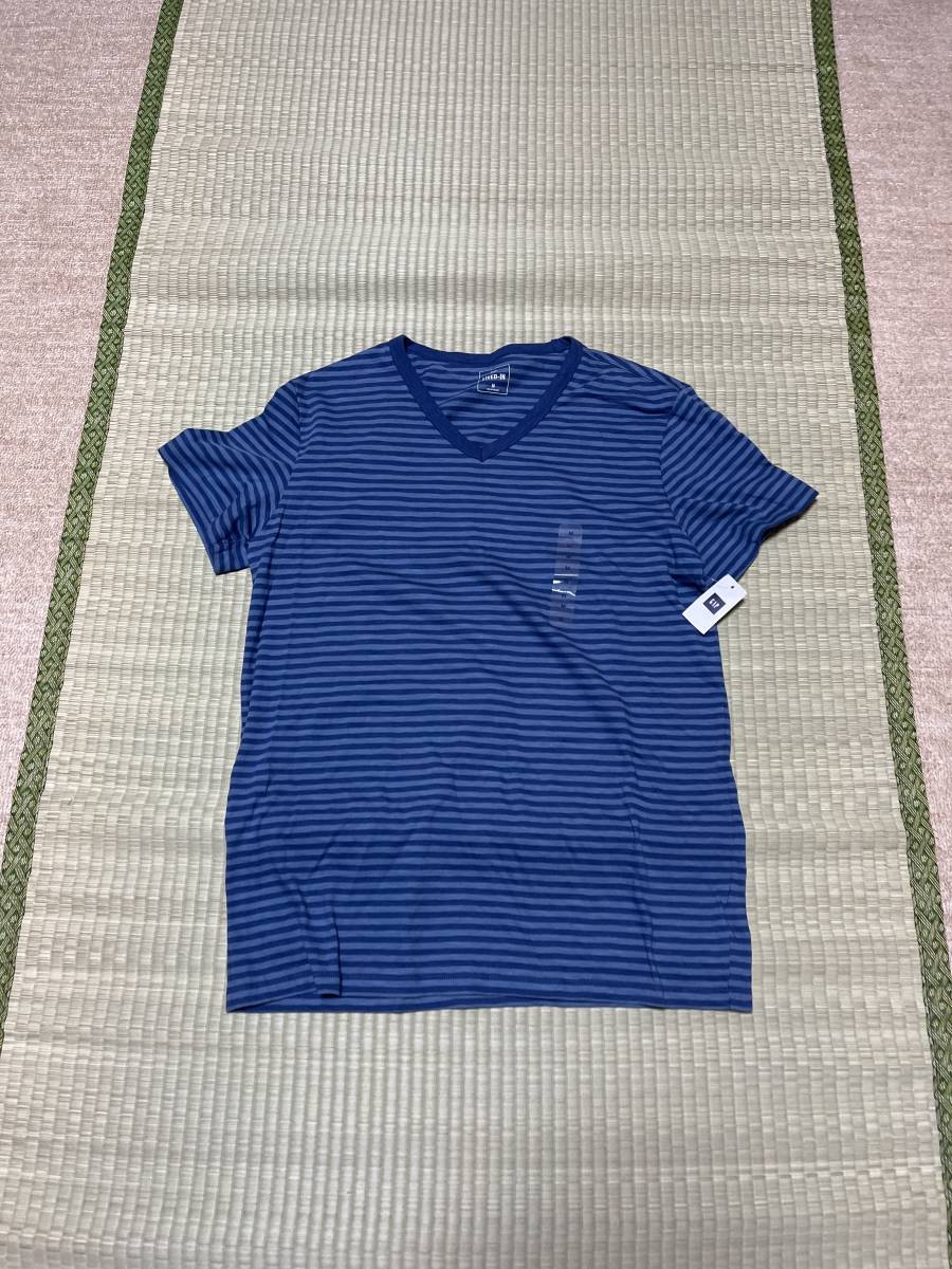 GAP ギャップ LIVED-IN 半袖 ボーダー Tシャツ M 新品未使用 Vネック 3900円 人気 デザイン 定番 メンズ 紳士 カジュアル ファッション拍卖
