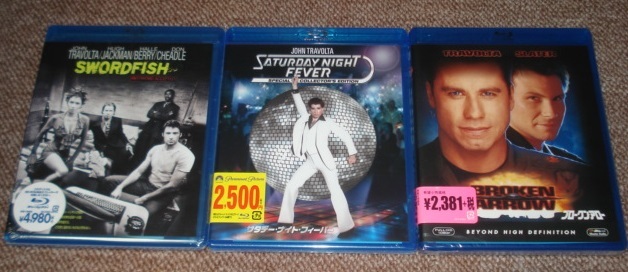 ★ジョン・トラボルタ主演3作品 【サタデー・ナイト・フィーバー】&【ブロークン・アロー】&【ソードフィッシュ】:未開封Blu-rayソフト3点拍卖