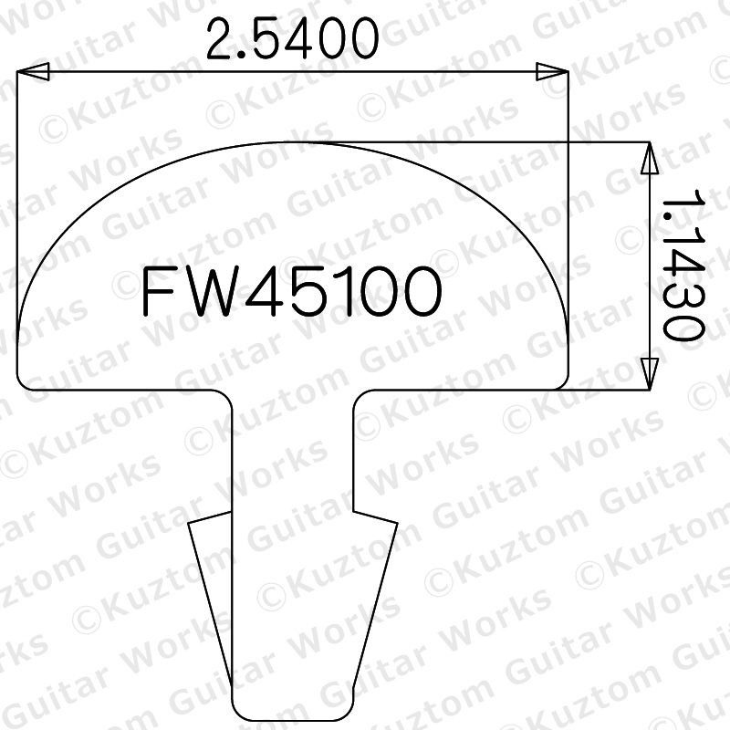 【NS18%】 Jescar 45100 【23cm x 8本】【Kuztom Guitar Works】GpF拍卖