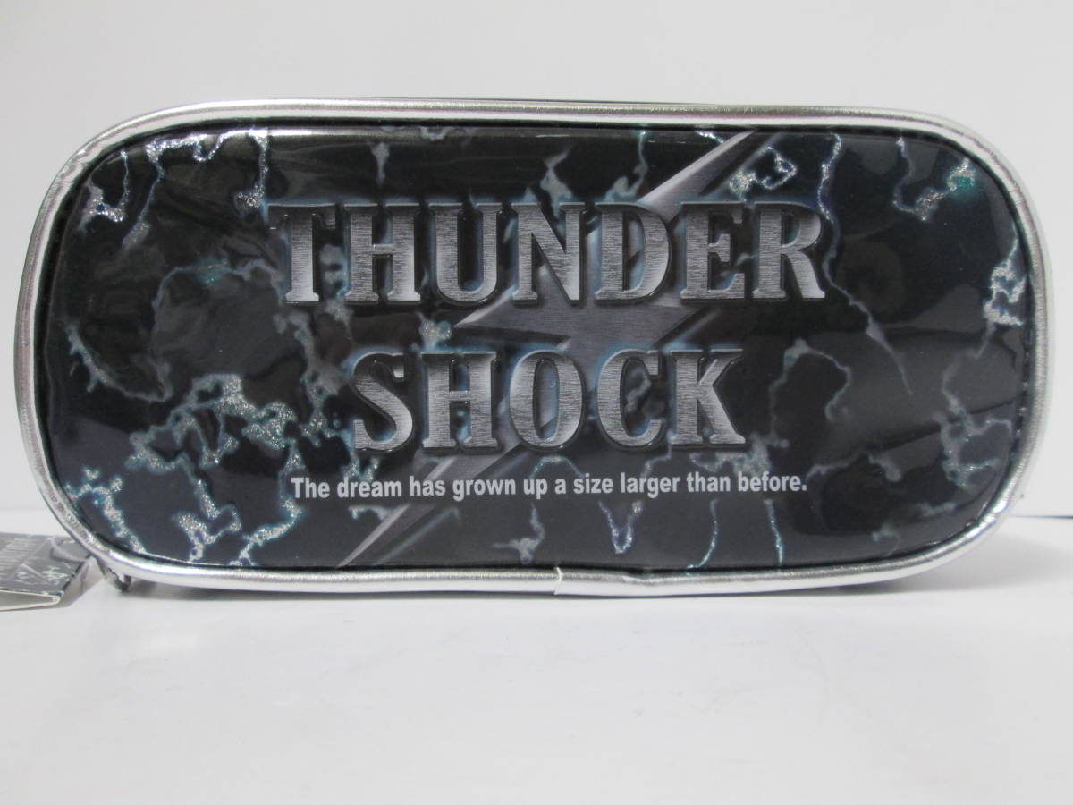 @【即決】◆THUNDER SHOCK◆ BOXペンケース ブラック&シルバー 筆箱 筆入れ 小学生 男の子 かっこいい// 27842 拍卖