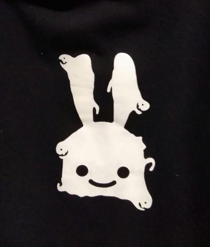 CUNE キューン プルパーカー フーディ うにょうにょへび 黒拍卖