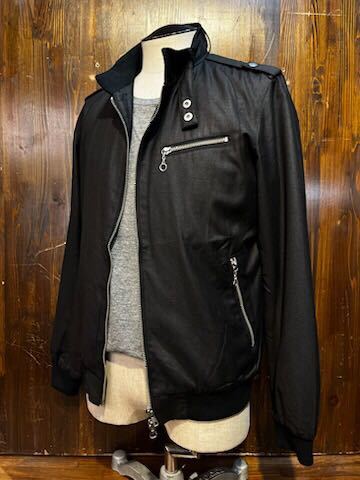 K751 メンズ ブルゾン RAGEBLUE レイジブルー ジャケット シンプル 無地 薄手 ジップアップ ブラック 黒 / L (6)拍卖