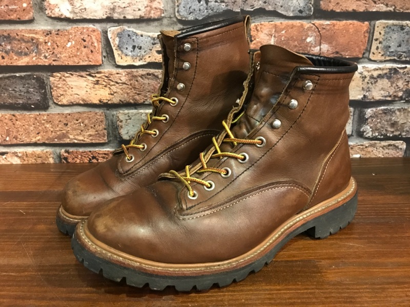 D844 メンズブーツ REDWING 2936 LINEMAN LUG レッドウイング ラインマン 人気 おしゃれ アメカジ 定番 茶 ブラウン ビブラム/ 26.0cm拍卖