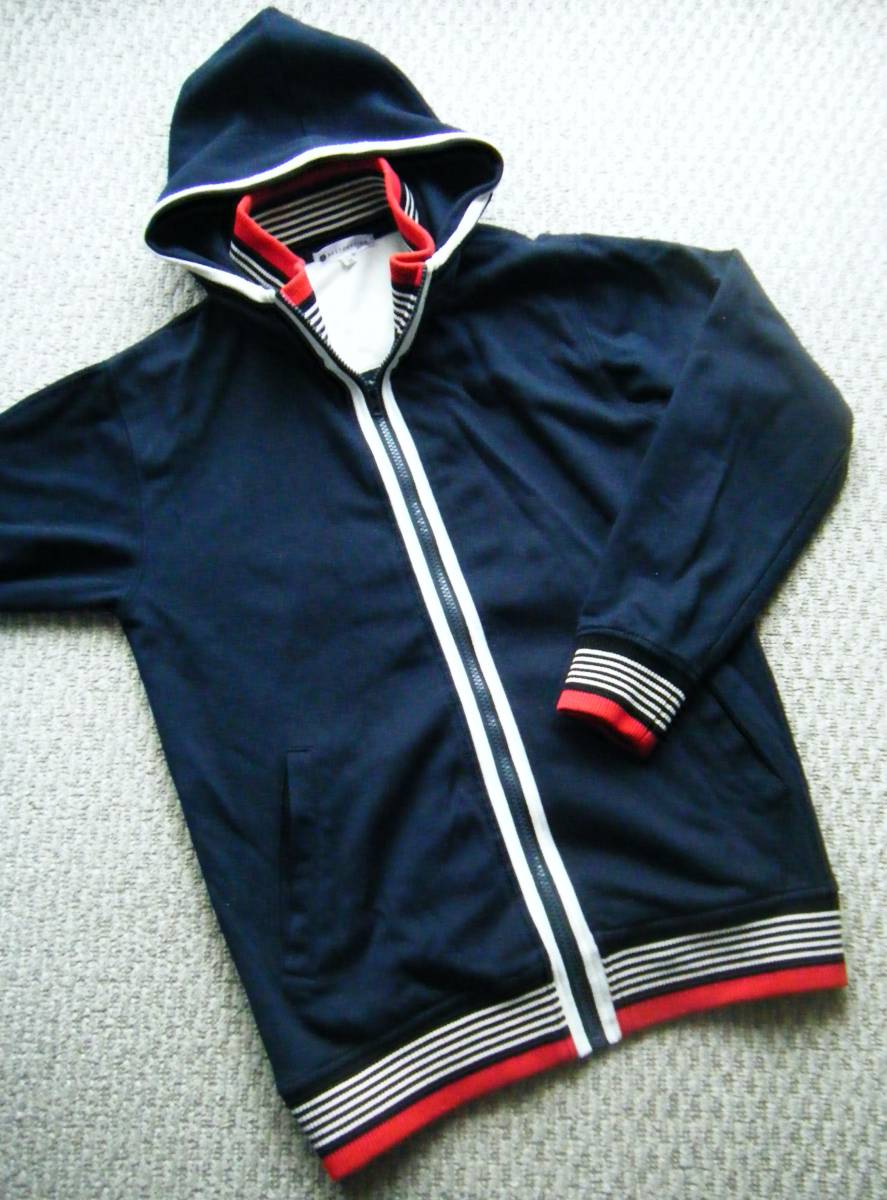 ☆RESTORATIONレストレーション ジップアップパーカー ネイビー系 Mサイズ拍卖