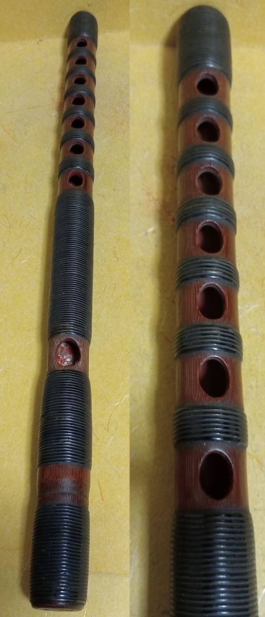 時代和楽器 竹製 龍笛 竜笛 神楽 青葉笛 古作 雅楽器 雅楽 笛 検索:篳篥 笙 和楽器 骨董 横笛 能管 高麗笛 古い拍卖