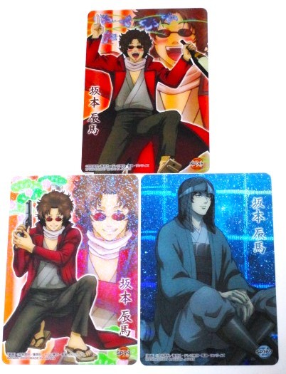 銀魂 クリアコレクション SP35 SP99 SP167 坂本辰馬 3枚セット クリアカード 未使用拍卖