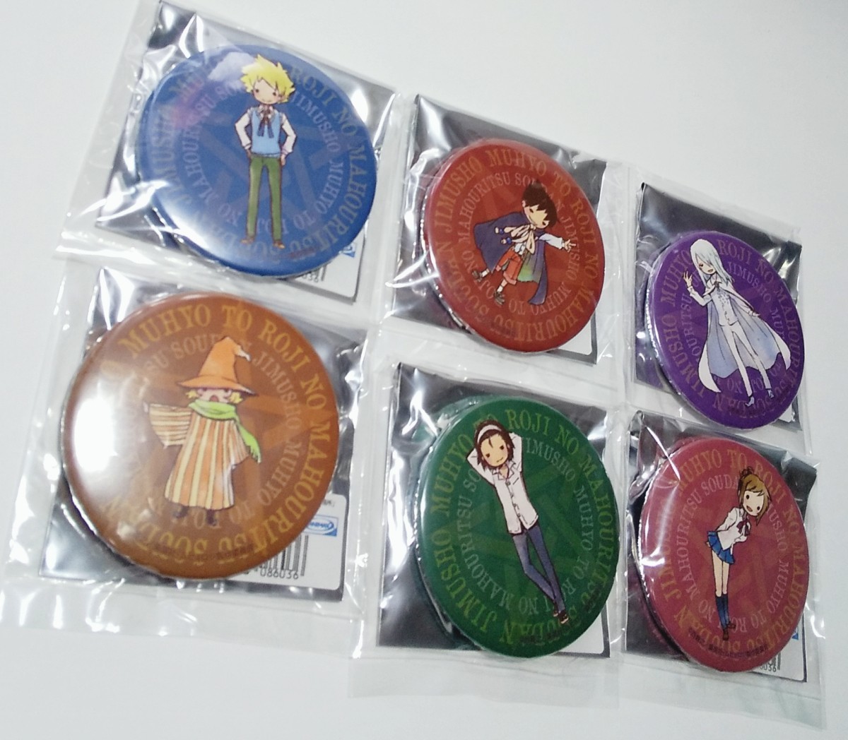 【ムヒョとロージーの魔法律相談事務所】缶バッジ グラフアートデザイン 全6種セット拍卖