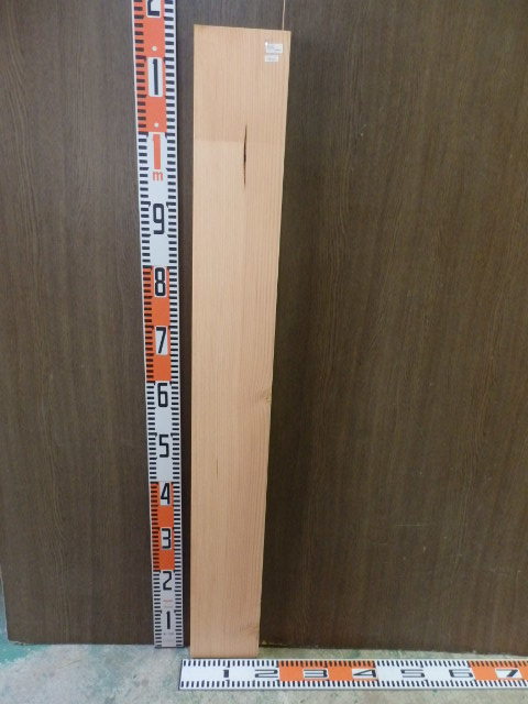 e3032431●約1m14.8cm×14cm×2.3cm 赤松☆無垢板1枚板 木材 板 DIY 板材 天板 棚板 テーブル 看板 花台など種類豊富!拍卖